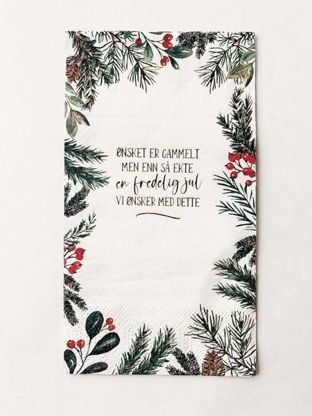 Hovedbilde Serviett Buffet - En Fredelig Jul