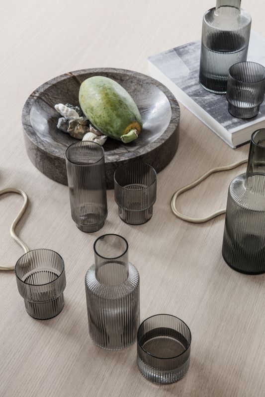 Ripple Glasses - Smoked (set of 4)