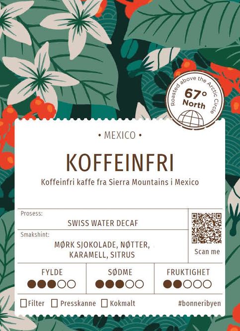 Hovedbilde Bønner i Byen - Koffeinfri Mexico