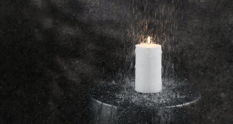 Outdoor Pillar Candle Smooth W8,4 x H20 cm