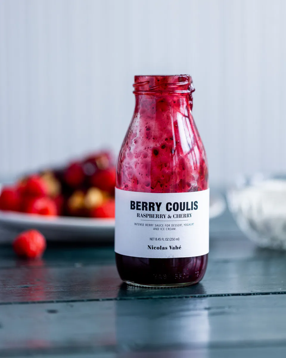 Berry Coulis- Bringebær og kirsebær
