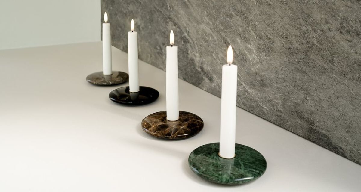 Taper candle Smooth W2,3 x H15cm