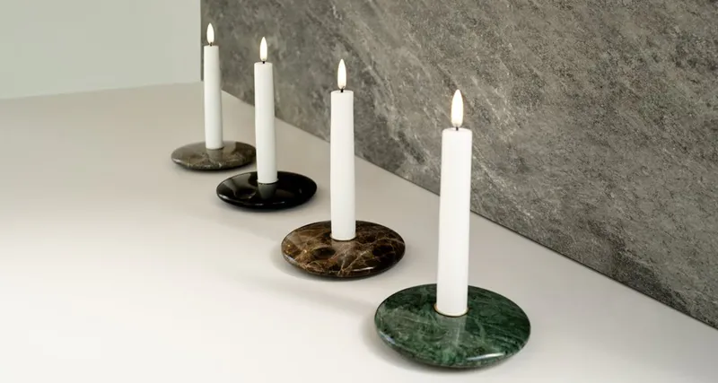 Taper candle Smooth W2,3 x H15cm