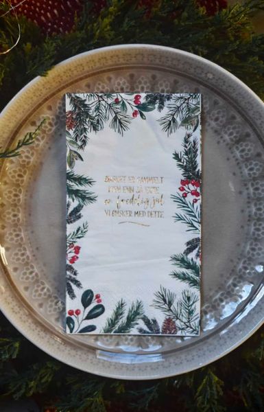 Hovedbilde Serviett Buffet - En Fredelig Jul