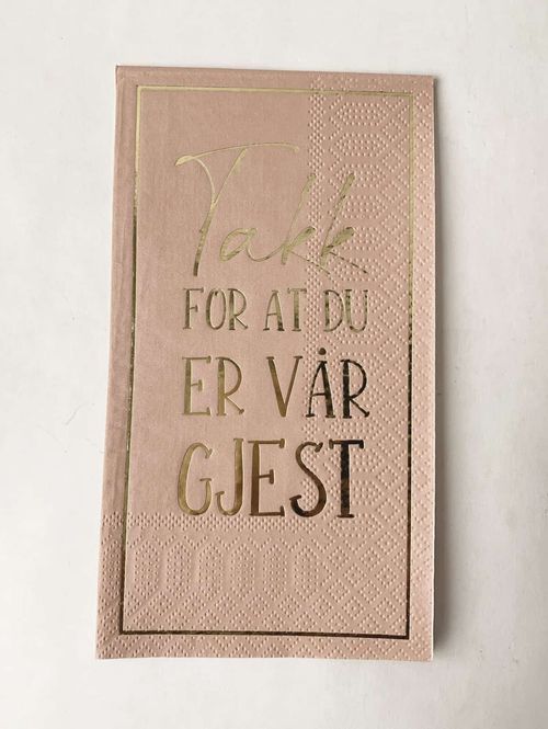 Hovedbilde Serviett Buffet - Takk for at du er vår gjest