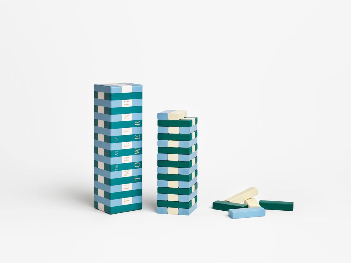 Play - Tumbling Towers, Green/Blue