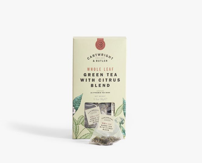 Hovedbilde Citrus Green Tea Whole Leaf Tea Bags in Carton