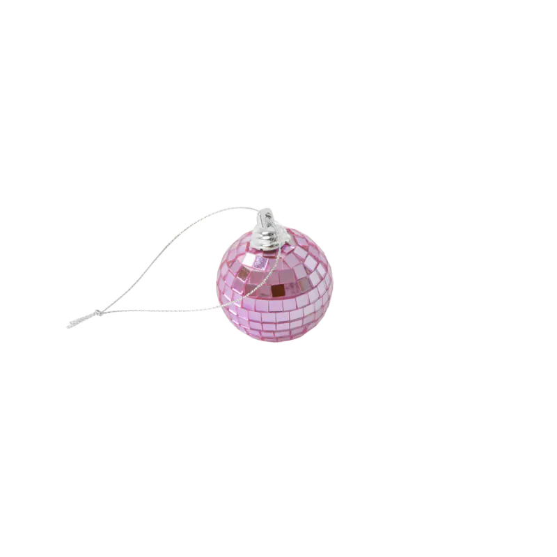 Rice Diskokule - Rosa - 5 cm - Liten