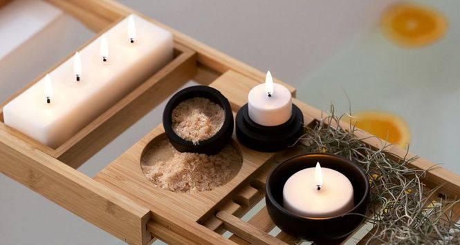 Hovedbilde Tealight 400 White plain 3,9x2,1 cm
