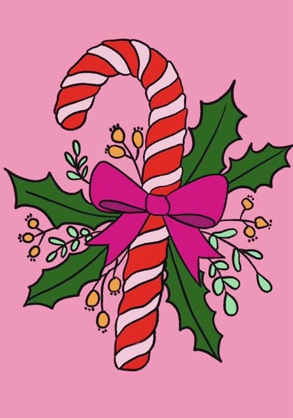 Hovedbilde Kort - Candy Cane