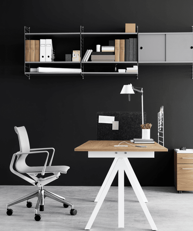 Height-adjustable work desk 180x90