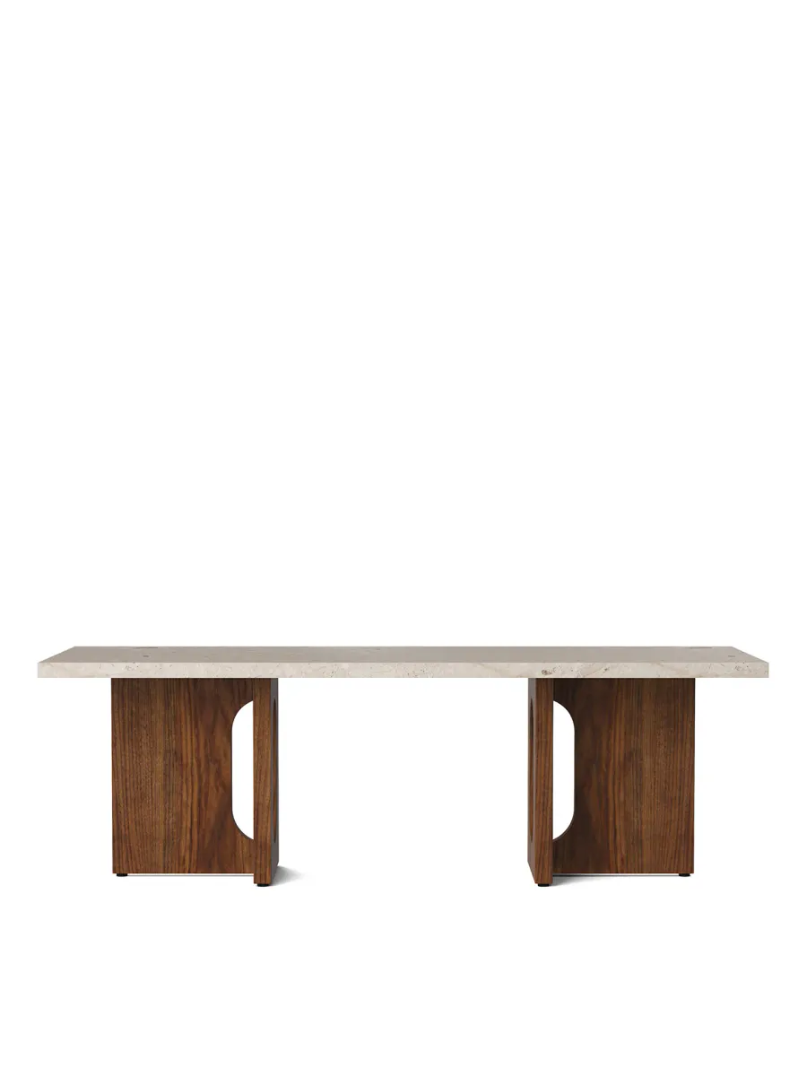 Androgyne Lounge Table, wood/marble