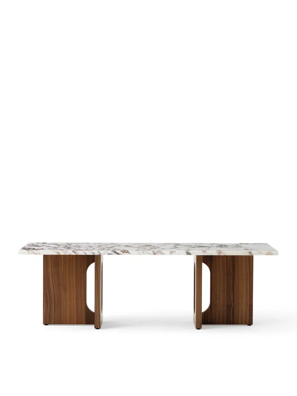 Androgyne Lounge Table, wood/marble