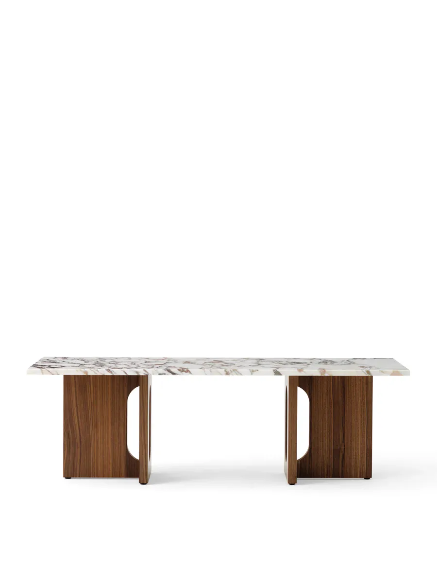 Androgyne Lounge Table, wood/marble
