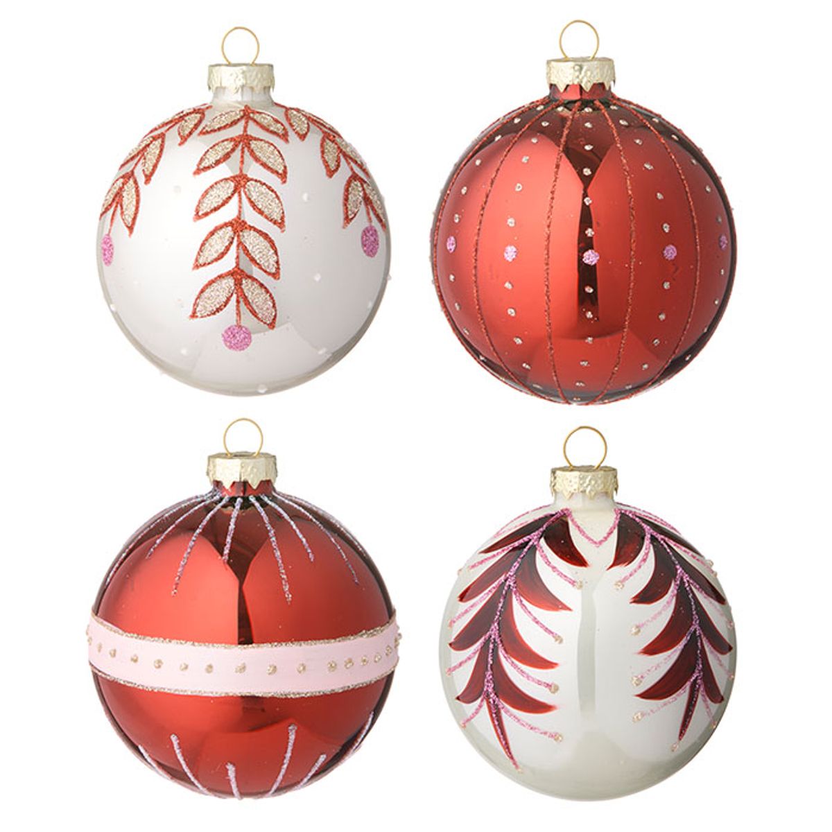 Xmas Baubles Ø8cm Seraphim S/4pcs