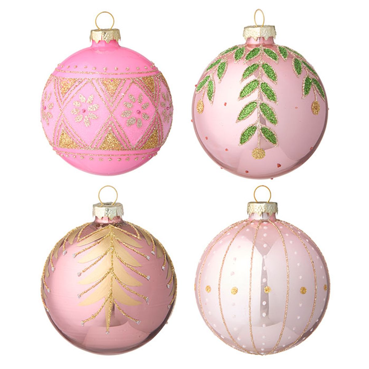 Xmas Baubles Ø8cm Seraphim S/4pcs