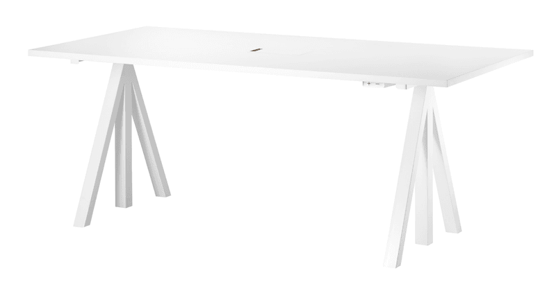 Height-adjustable work desk 180x90