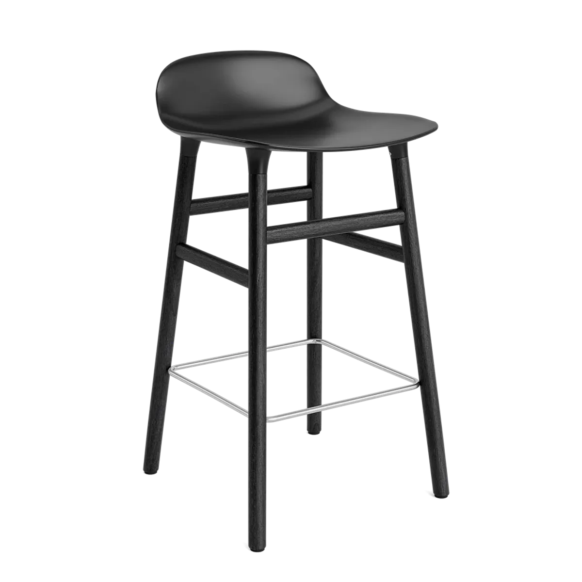 Form Barstool 65 cm Black Oak