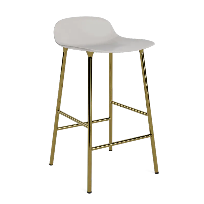 Form Barstool 65 cm Brass