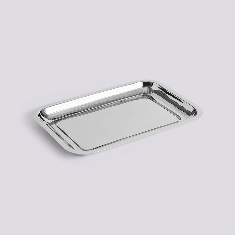 Essential Steel Rectangular Tray - Stainless Steel