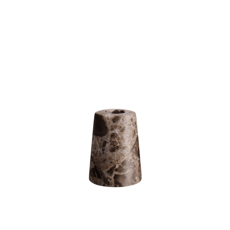 Marble mini taper candleholder 3,7x5 cm